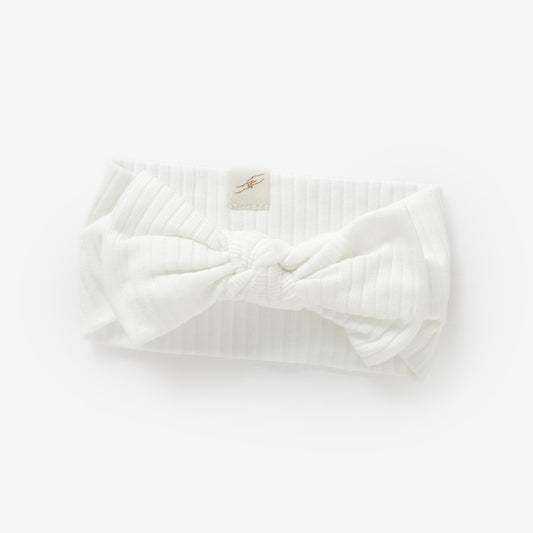 The Orly Bow Headband - White