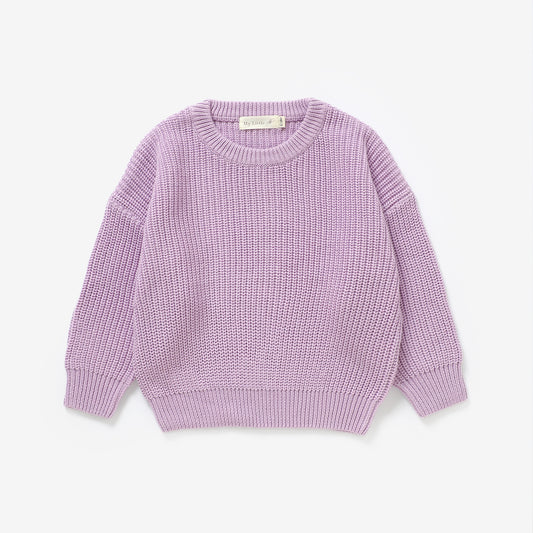 The Sutton Knit Sweater - Lavender