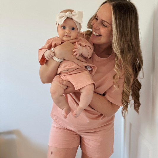 The Paros Short Set Adult - Peony Pink