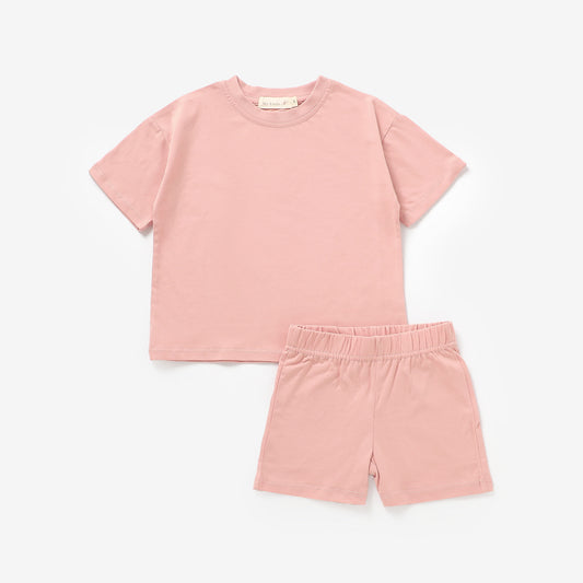 The Paros Short Set - Peony Pink