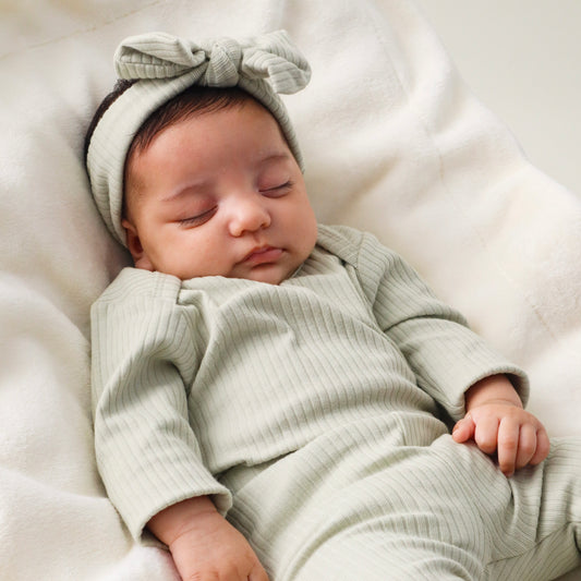 The Orly Bodysuit Set - Pistachio