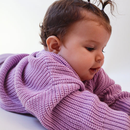 The Sutton Knit Sweater - Lavender