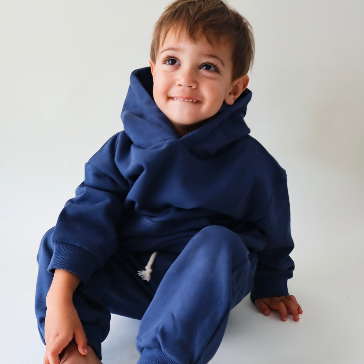 The London Hoodie Set - Crown Blue