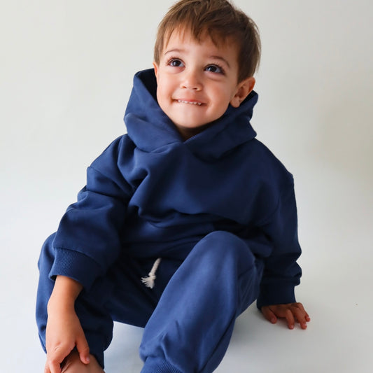 The London Hoodie Set - Crown Blue