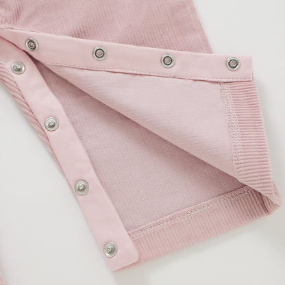 The Edin Corduroy Overalls - Berry Pink