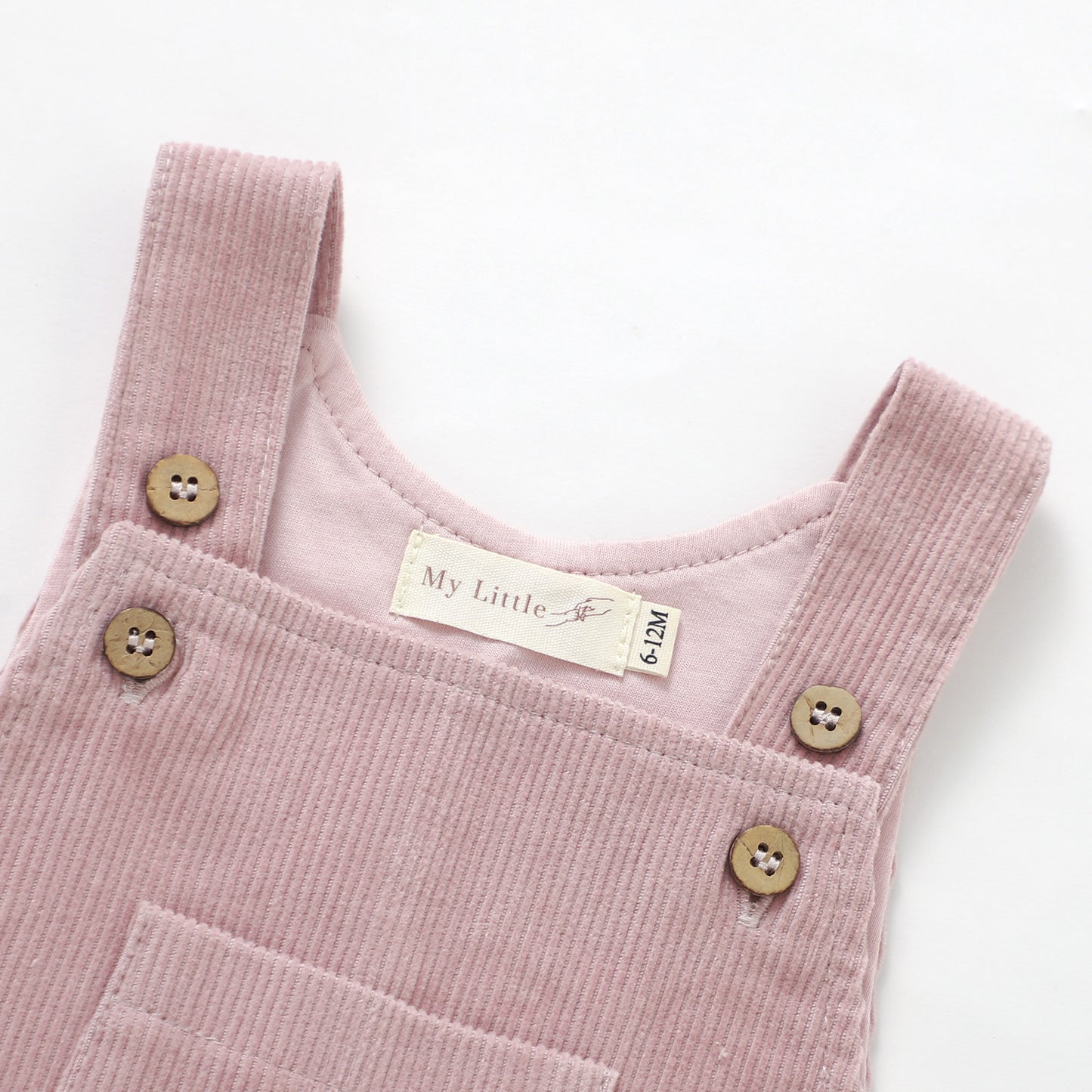 The Edin Corduroy Overalls - Berry Pink