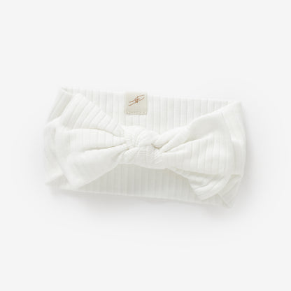 The Orly Bow Headband - White