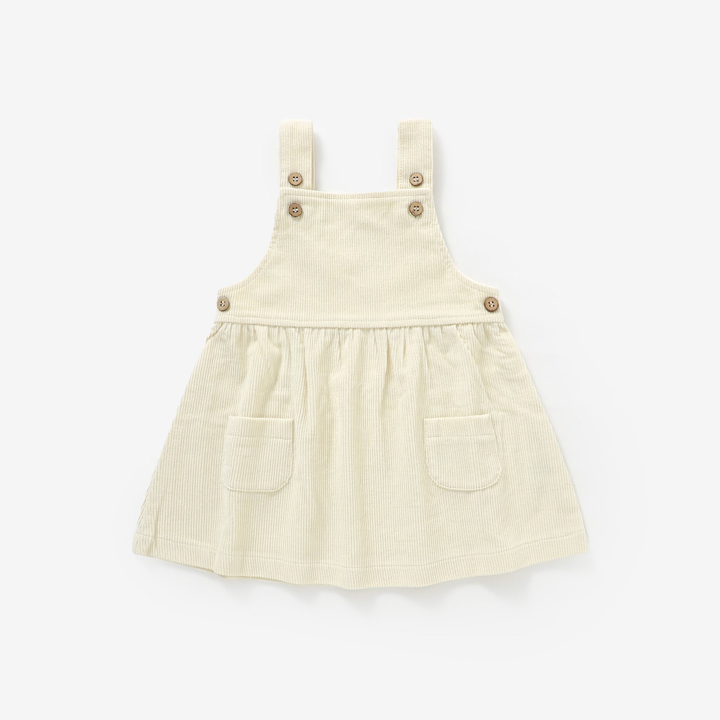 The Bristol Corduroy Dress - Cream