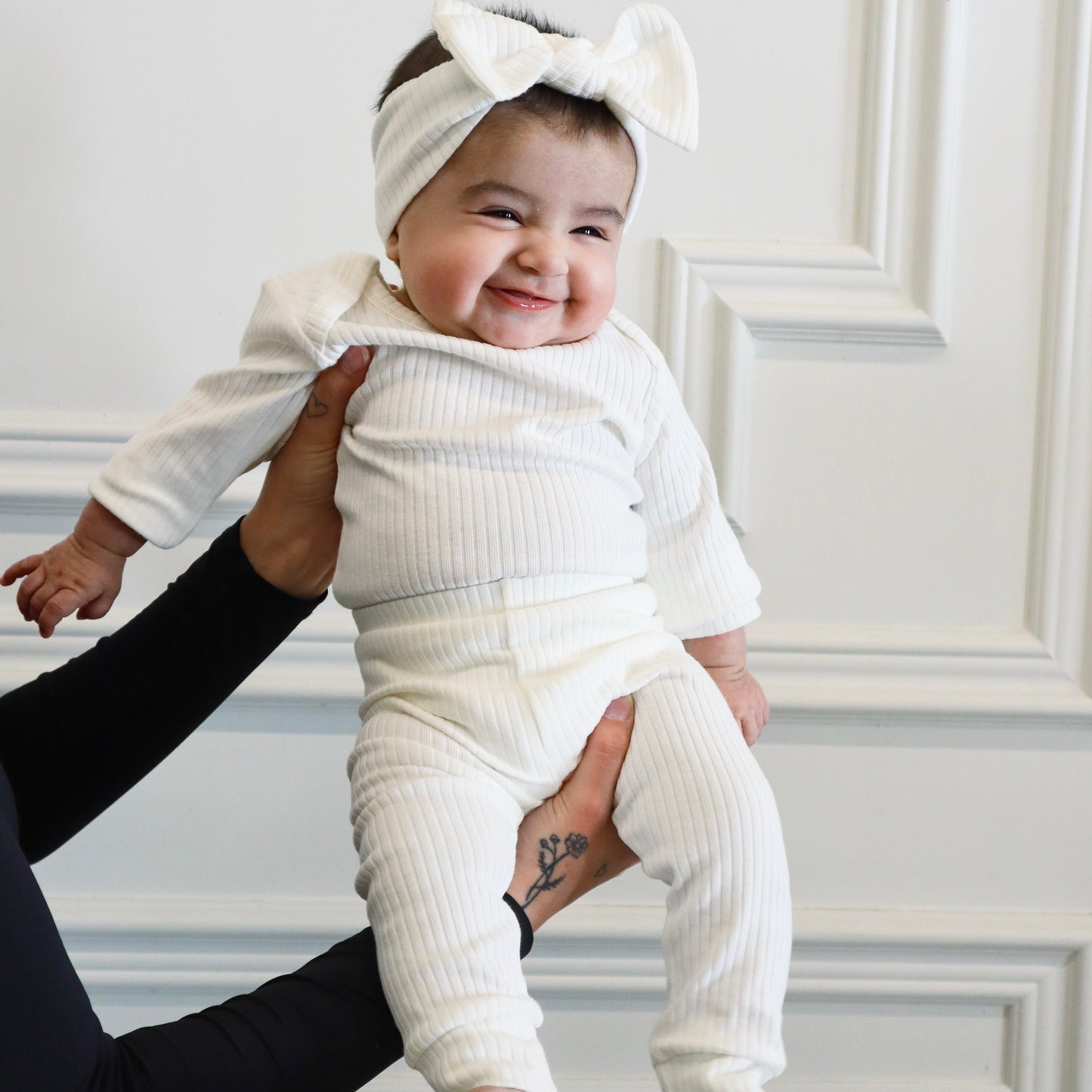 The Orly Bodysuit Set - White