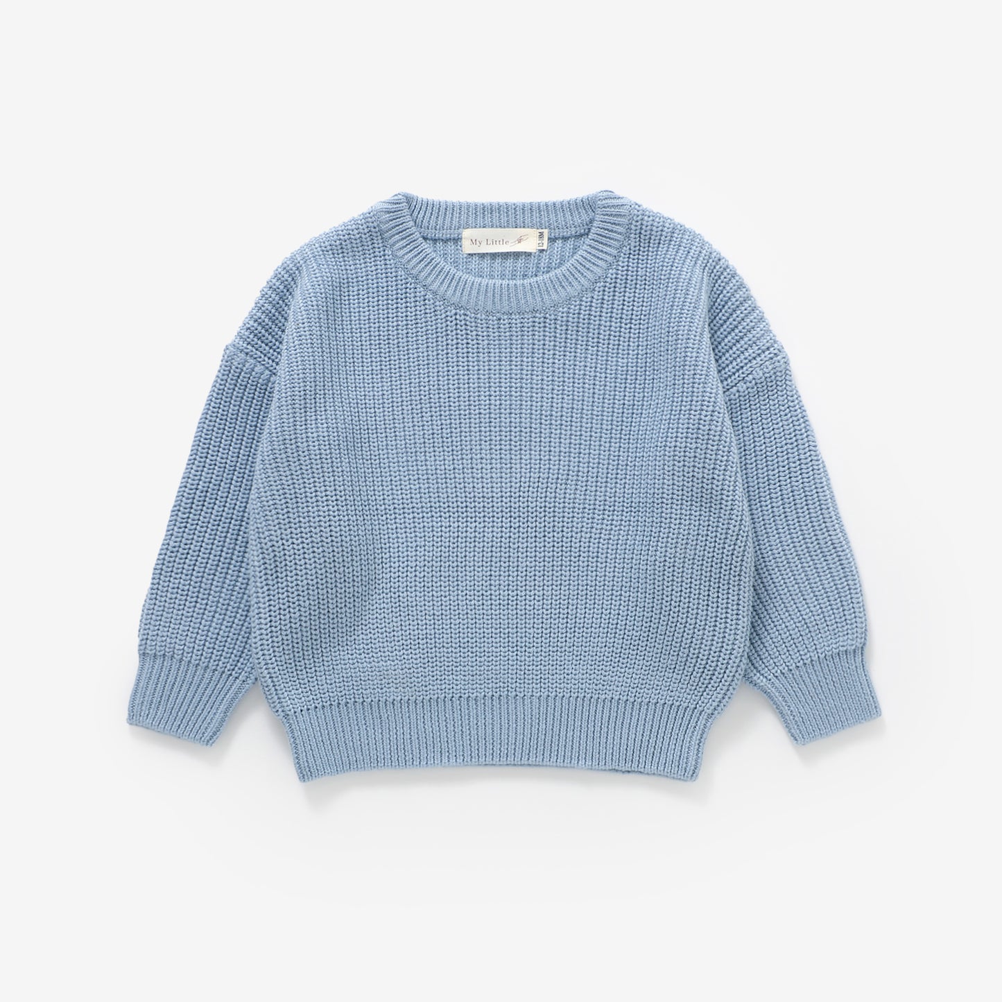 The Sutton Knit Sweater - Glacial Blue