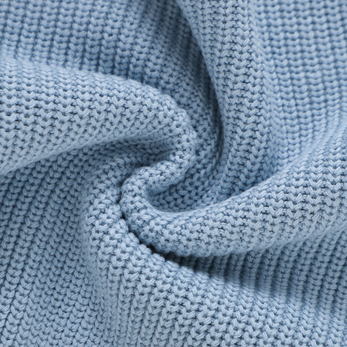 The Sutton Knit Sweater - Glacial Blue