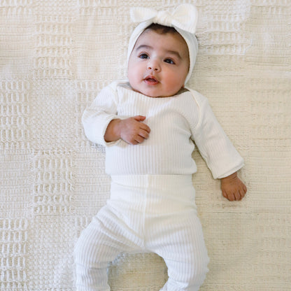 The Orly Bodysuit Set - White