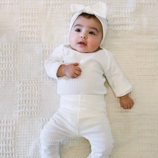 The Orly Bodysuit Set - White