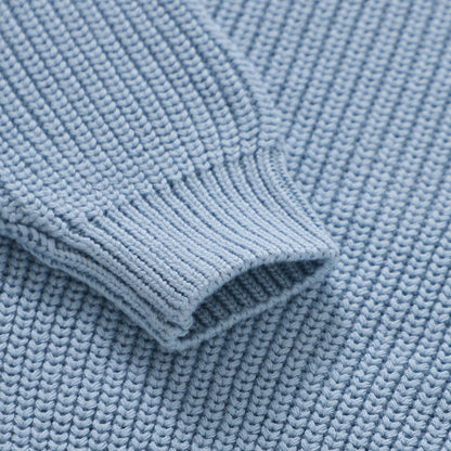 The Sutton Knit Sweater - Glacial Blue