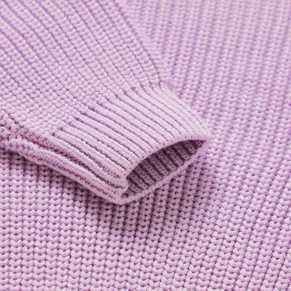 The Sutton Knit Sweater - Lavender