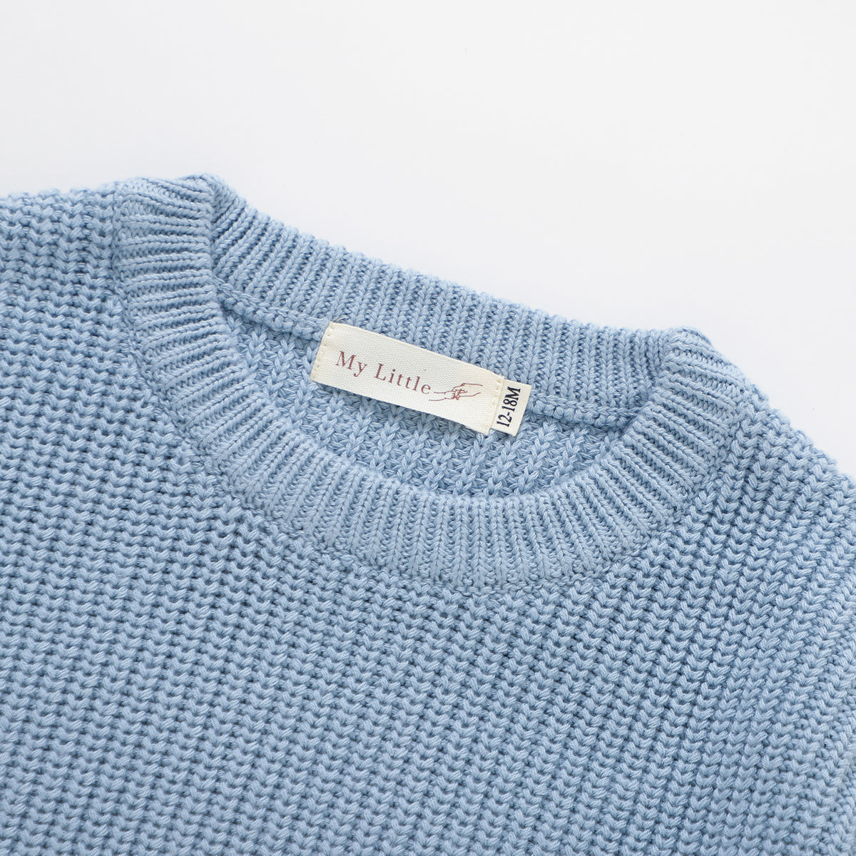 The Sutton Knit Sweater - Glacial Blue