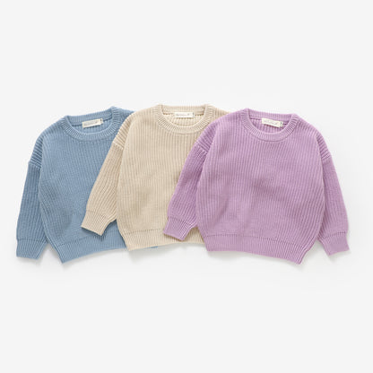 The Sutton Knit Sweater - Glacial Blue
