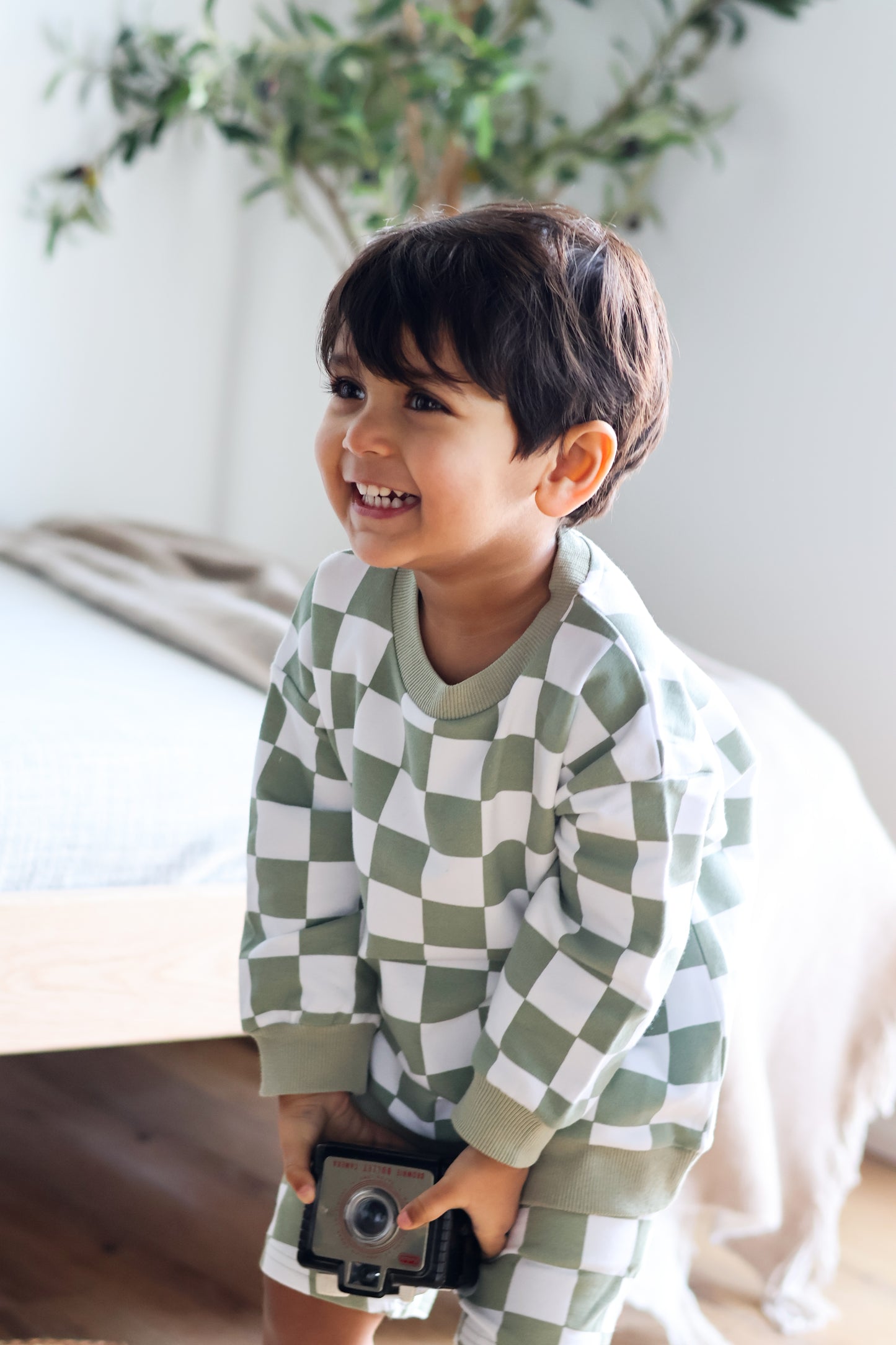 The Como Checkered Set - Sage