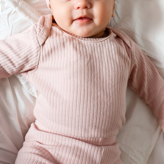 The Orly Bodysuit Set - Blush