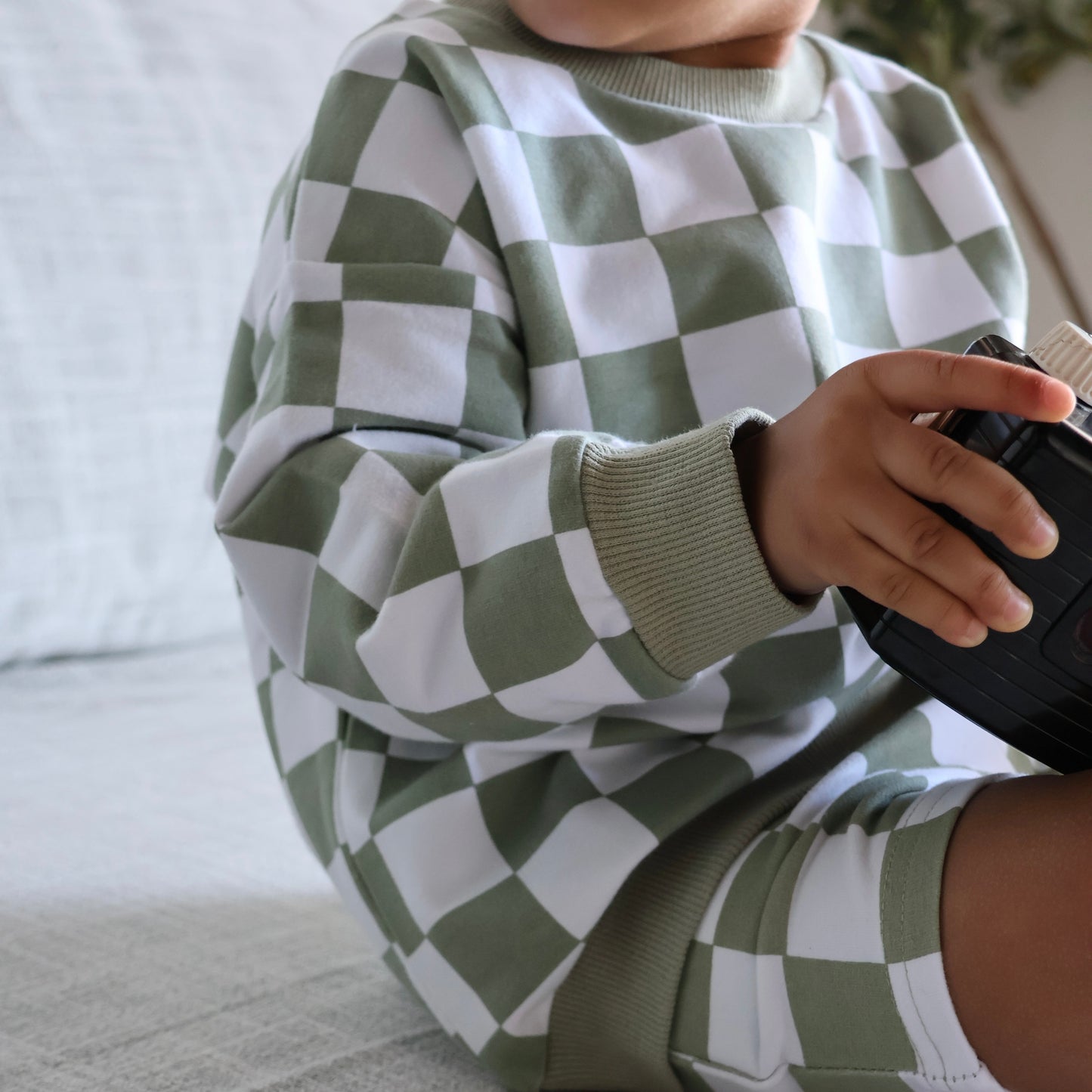 The Como Checkered Set - Sage