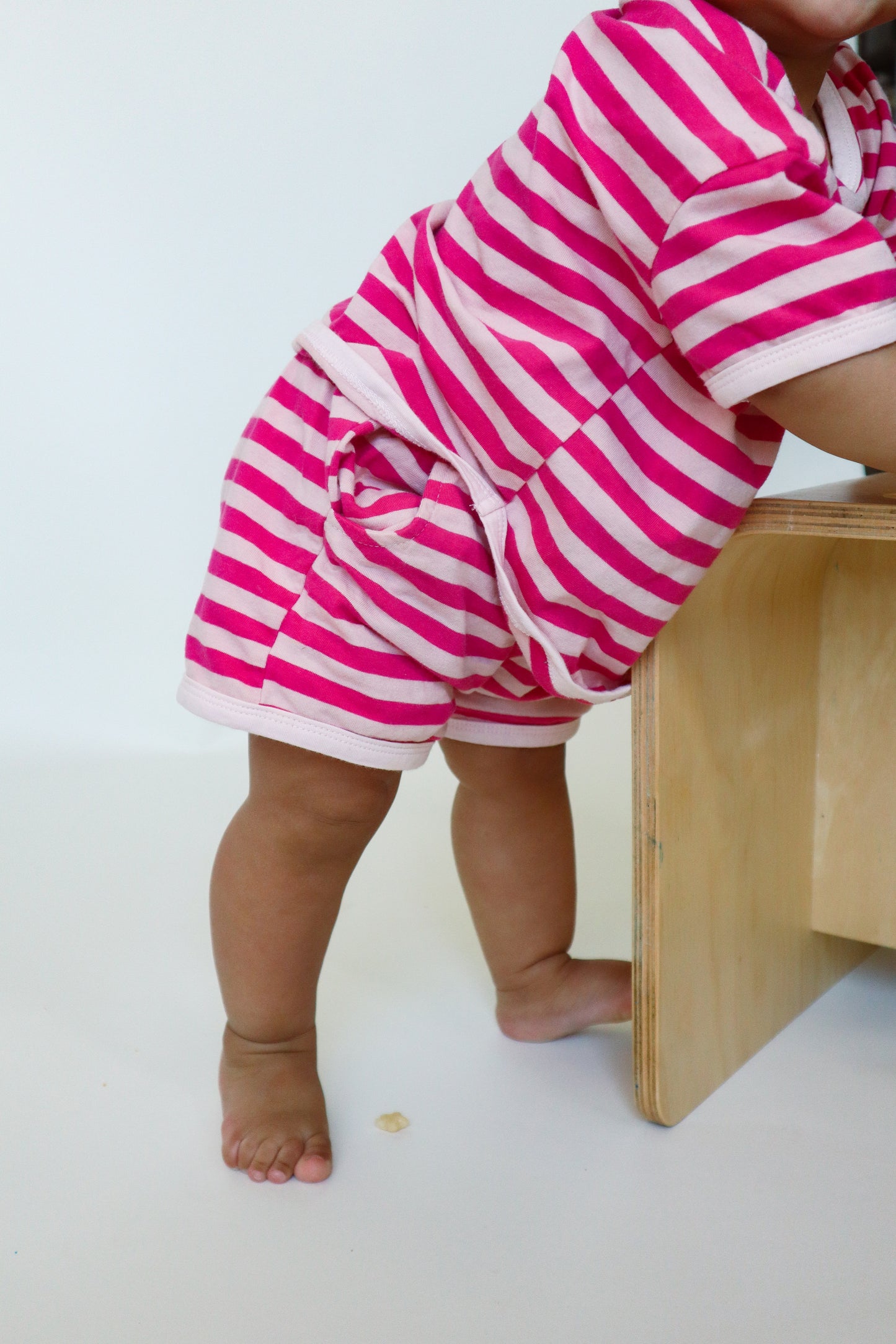 The Amalfi Striped Short Set - Positano Pink