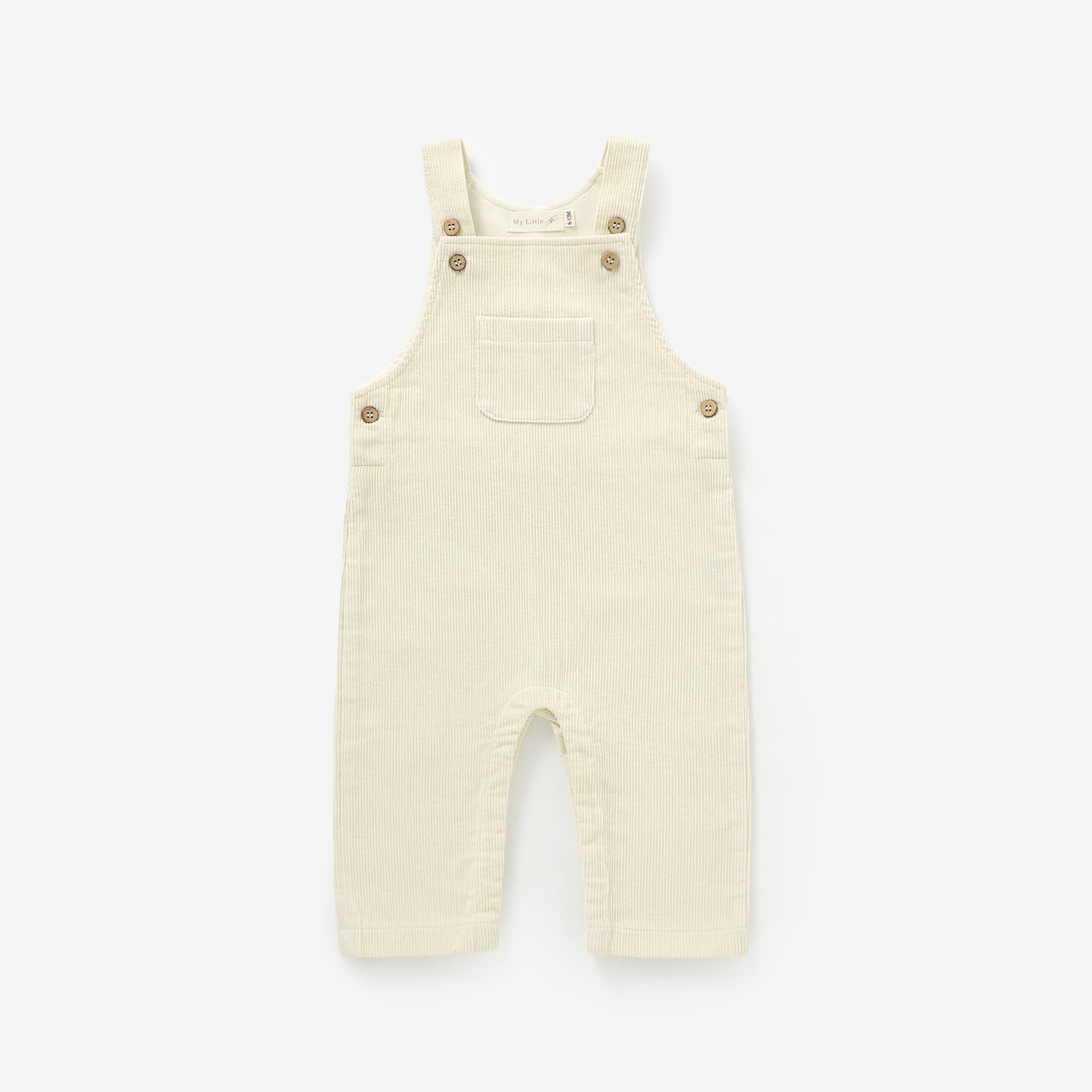 The Edin Corduroy Overalls - Cream