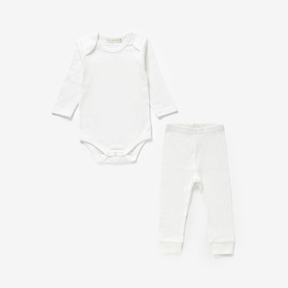 The Orly Bodysuit Set - White