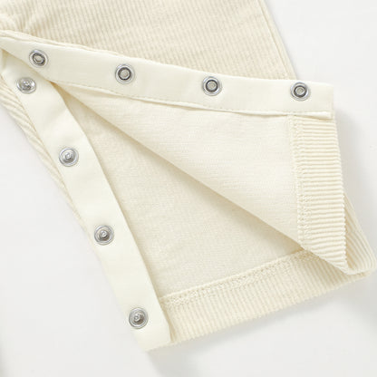 The Edin Corduroy Overalls - Cream