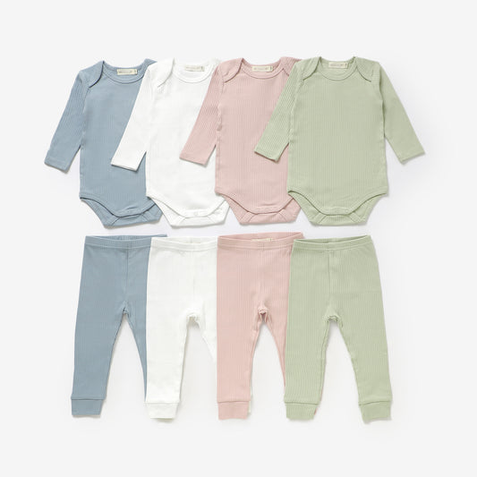 The Orly Bodysuit Set - Blush