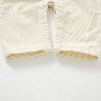 The Edin Corduroy Overalls - Cream