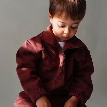 The Tallinn Half-Zip Set - French Roast