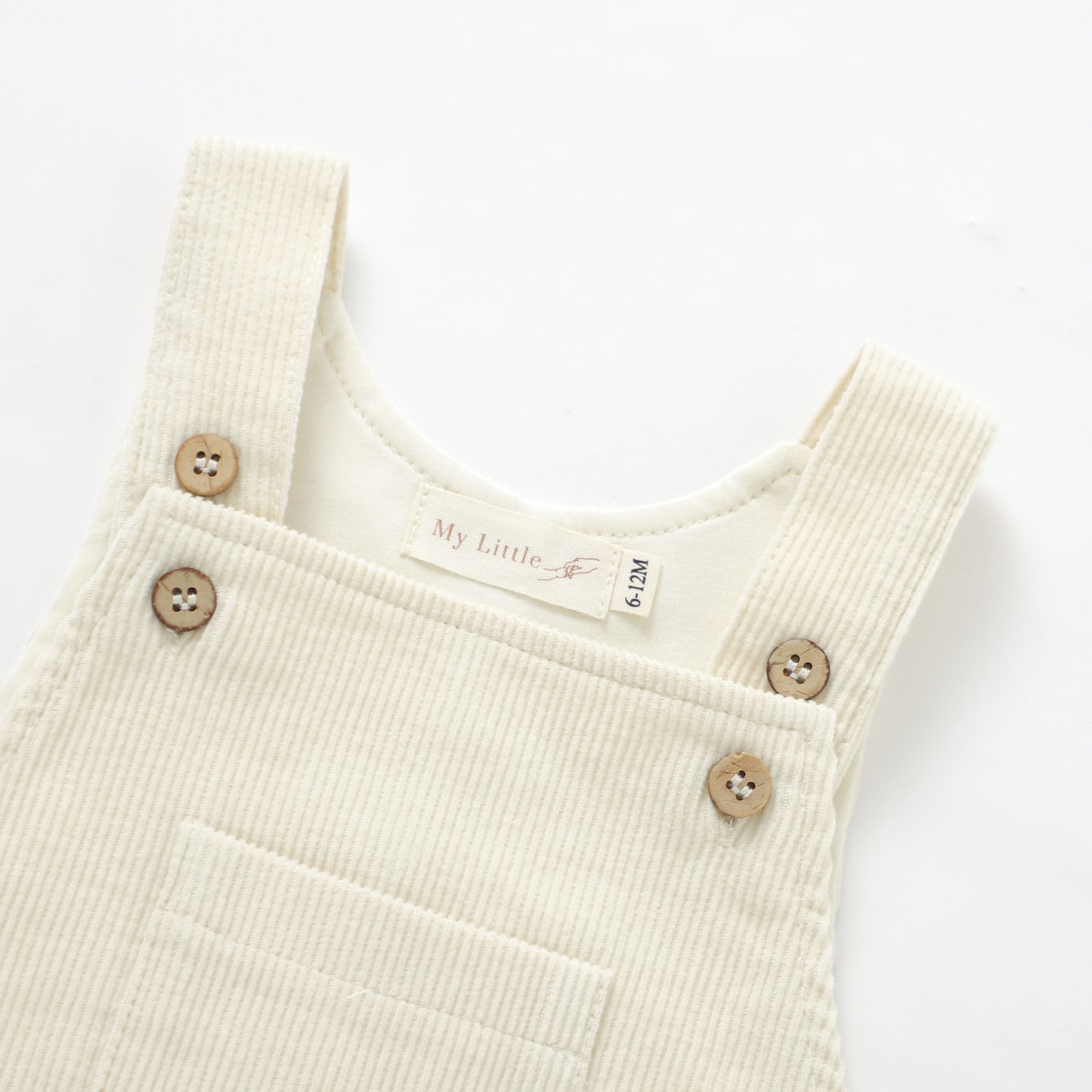 The Edin Corduroy Overalls - Cream