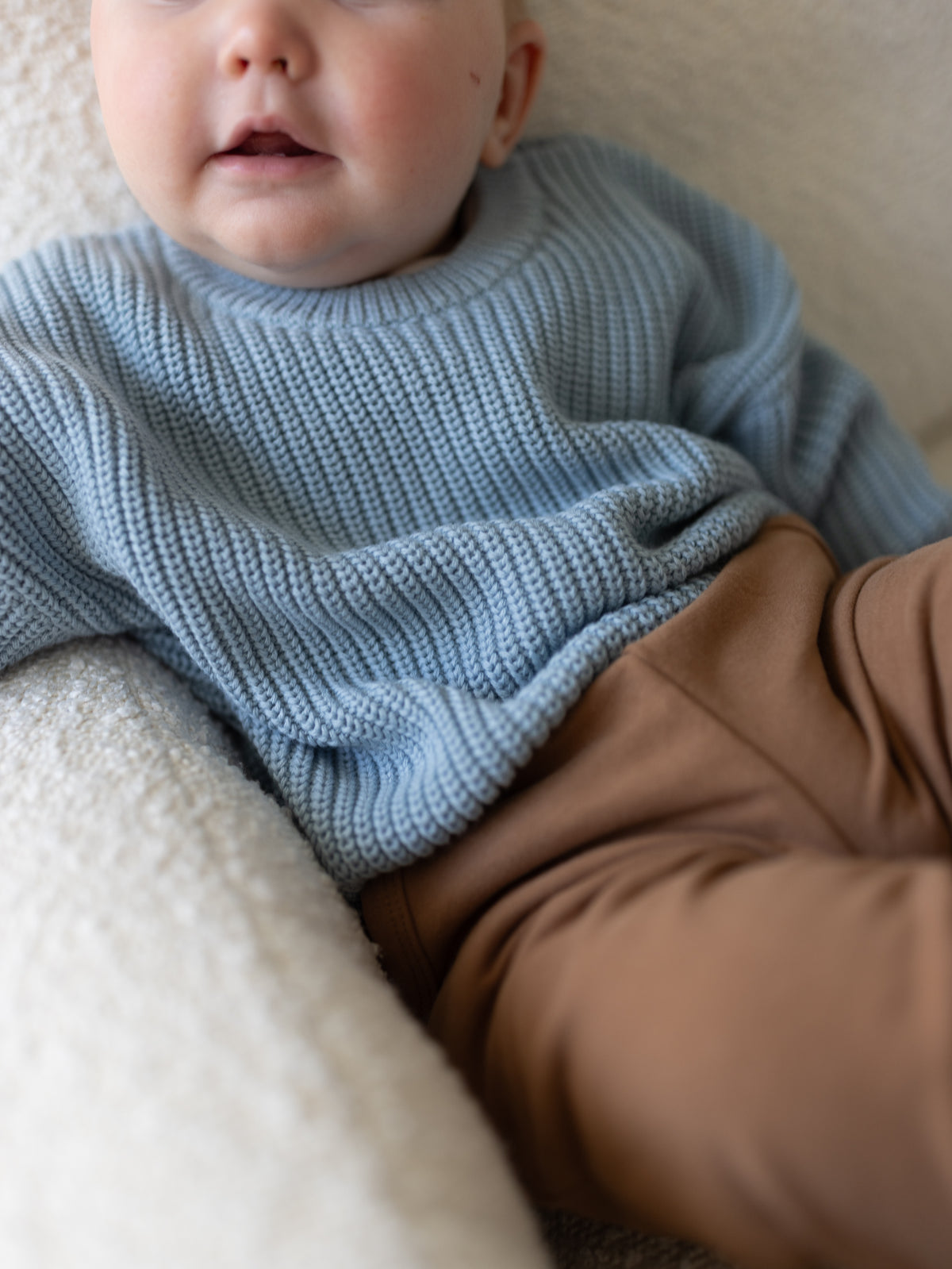 The Sutton Knit Sweater - Glacial Blue