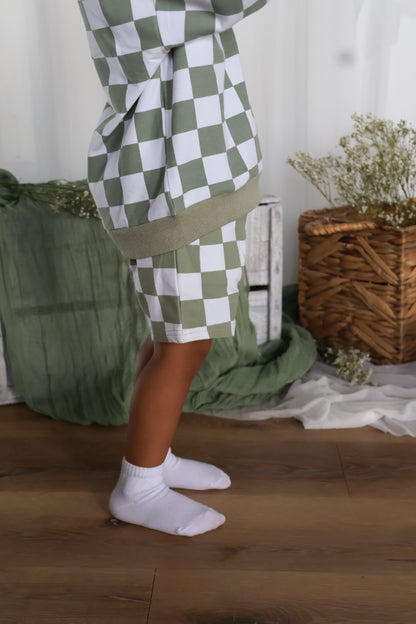 The Como Checkered Set - Sage