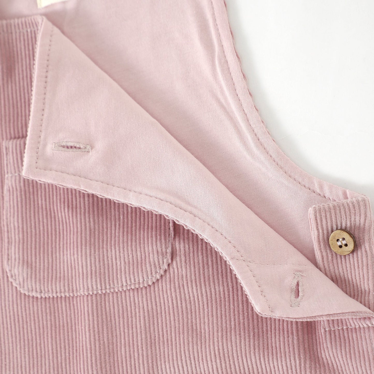 The Edin Corduroy Overalls - Berry Pink