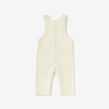 The Edin Corduroy Overalls - Cream