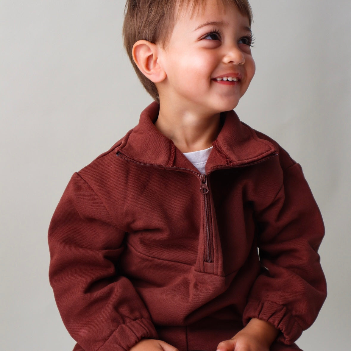 The Tallinn Half-Zip Set - French Roast