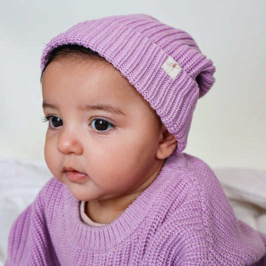 The Sutton Knit Toque - Lavender