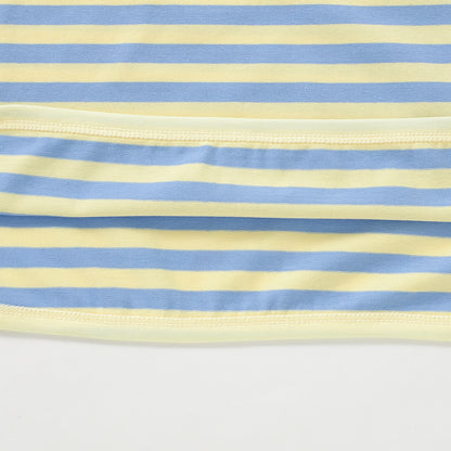 The Amalfi Striped Short Set - Limone