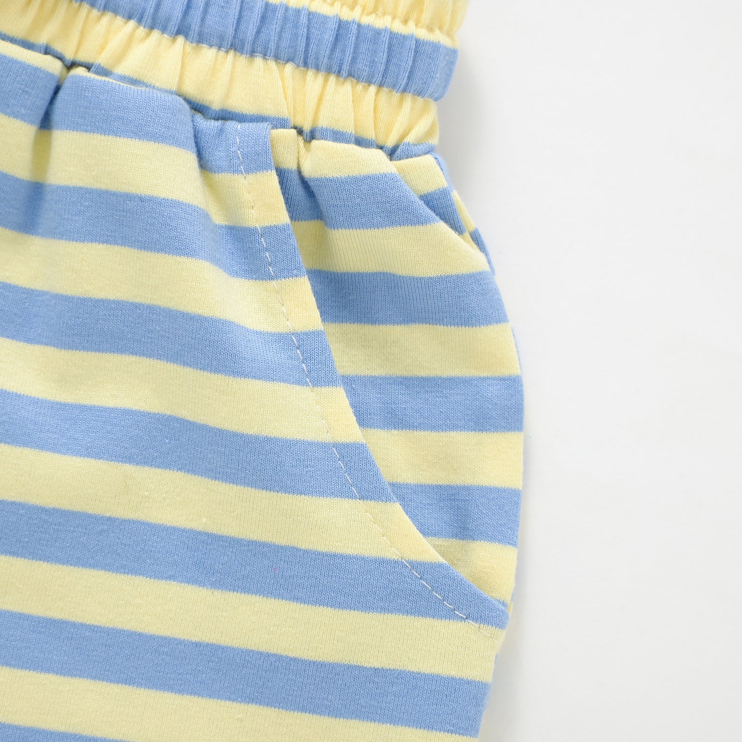 The Amalfi Striped Short Set - Limone