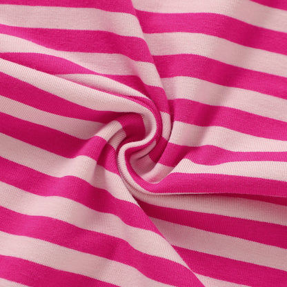 The Amalfi Striped Short Set - Positano Pink