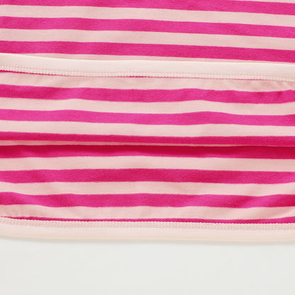 The Amalfi Striped Short Set - Positano Pink