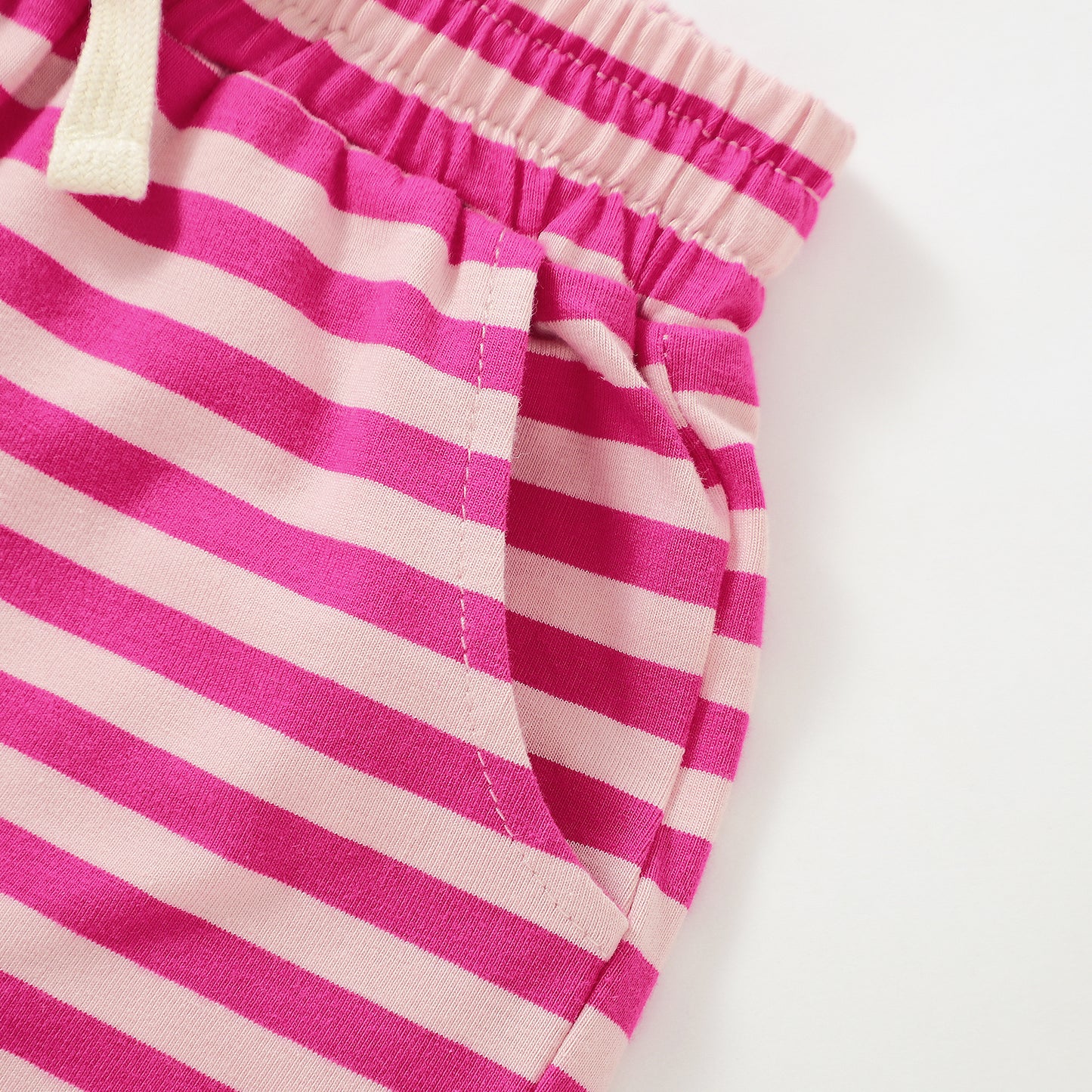 The Amalfi Striped Short Set - Positano Pink