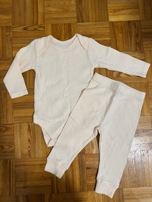 HoneyComb Organic Cotton Bodysuit & Leggings Bundle - Size 6-12 months - Oopsie Bin Item FINAL SALE