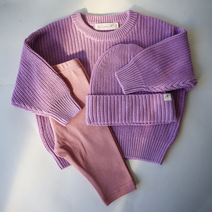 The Sutton Knit Sweater - Lavender