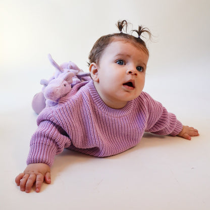 The Sutton Knit Sweater - Lavender