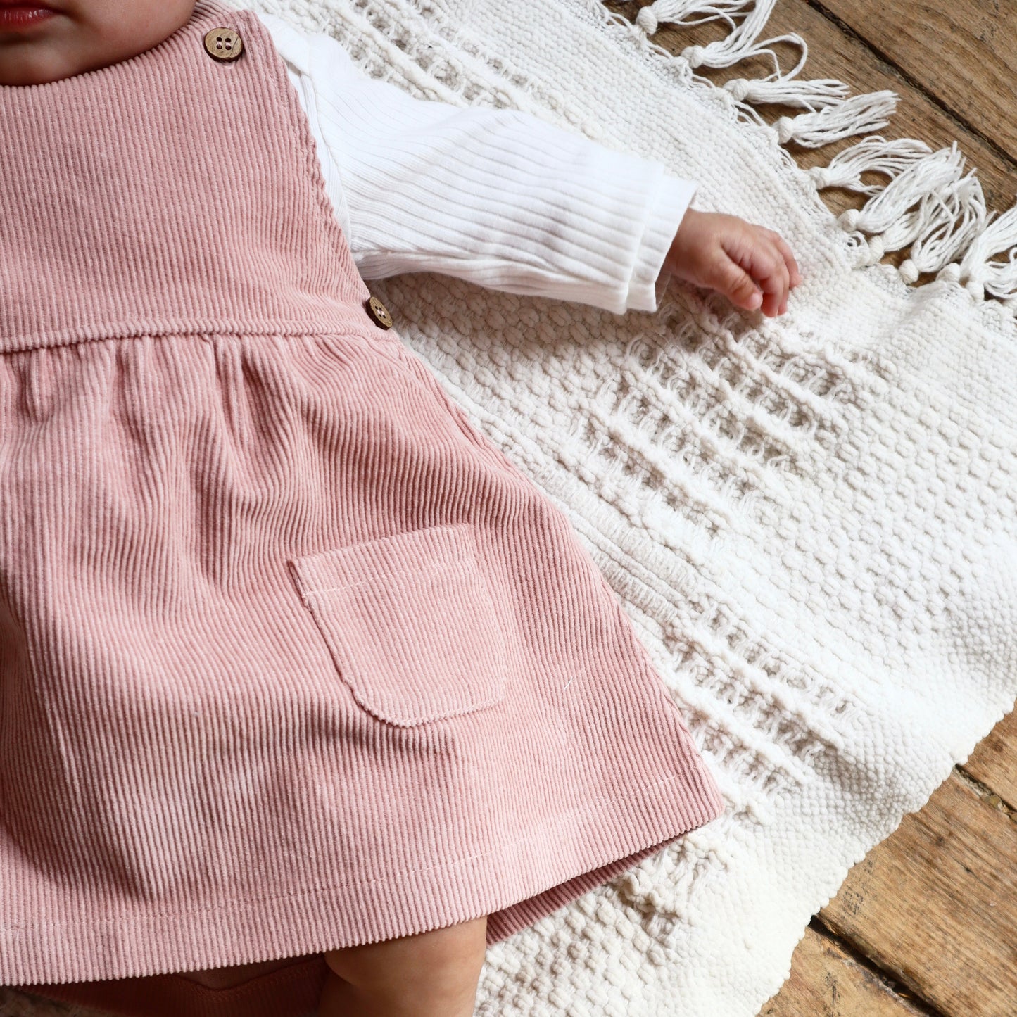 The Bristol Corduroy Dress - Berry Pink