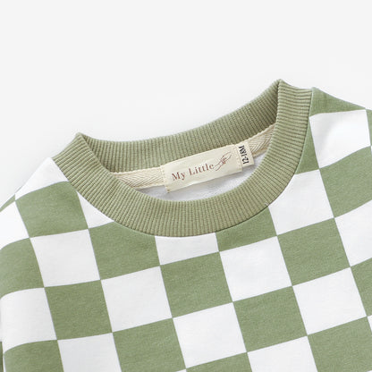 The Como Checkered Set - Sage